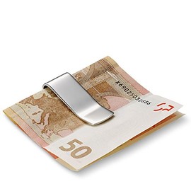 Philippi Unisex Adult X Travel Accessory Envelope Card Holder, silver