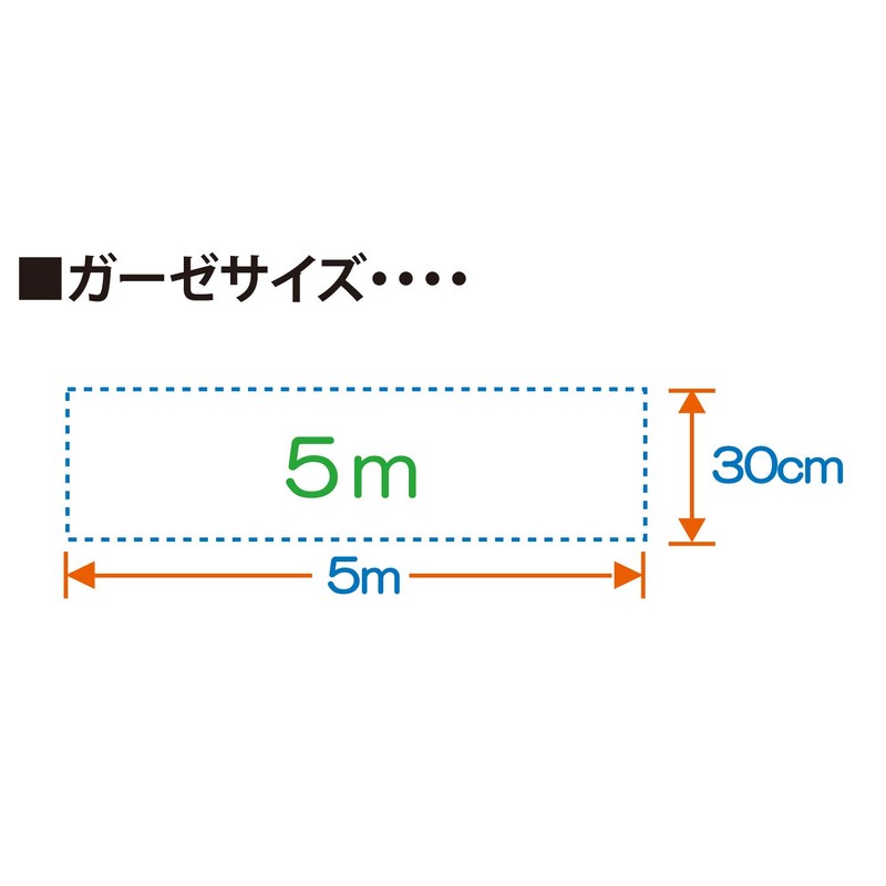Leader Gauze, 16.4 ft (30 cm x 5 m)