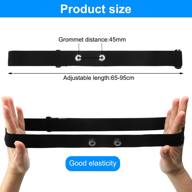 Chest Strap Replacement Elastic, V3 Replacement Strap for ANT, Chest