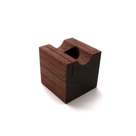 MokuPro ONE-PEN-STAND Wooden Pen Stand, Solid Wood (Black Walnut Wood), 1 Pen, Memo, Card Stand, 3 Types