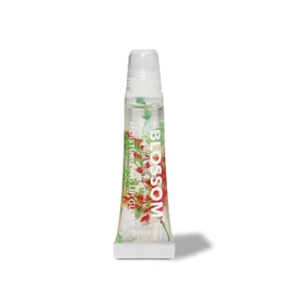 Blossom Lip Gloss Tubes, Watermelon Scented Thick Clear High Shine Moisturizing Flower Lip Gel with Nourishing Jojoba Seed Oil, Infused with Real Flowers, 0.3oz, Watermelon