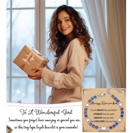 AryaHozel Gifts for Teen Girls 16 18 12 14 6 8 10 15 Year Old Birthday Gift Ideas Lapis Lazuli Bracelet Jewelry Women Teenage Girl Gifts Stocking Stuffers White Elephant Adults Confirmation