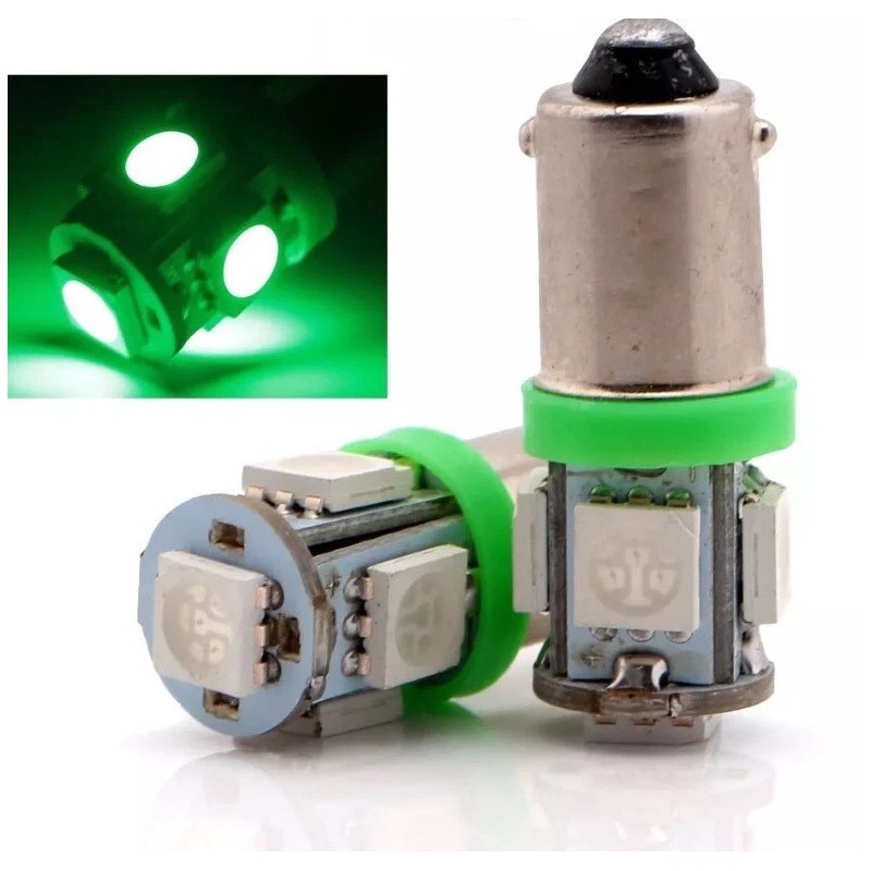 MILITARY HUMVEE Dash light bulbs 2 GRN BRIGHTEST bulb 24V