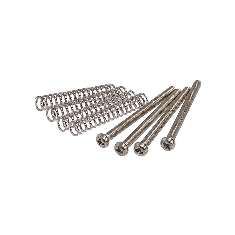 YJB PARTS Humbucker Pickup Screw Spring Set 4pcs/set (mm, Nickel