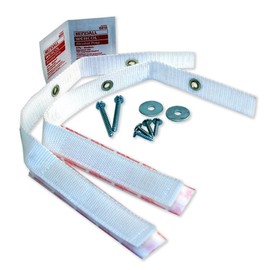 Quakehold! Furniture Strap Kit, Earthquake Fasteners for Disaster Preparedness, Child Proof Safety Straps for RV, Home Office, Helps Prevent Damage and Injury, Easy to Install, White