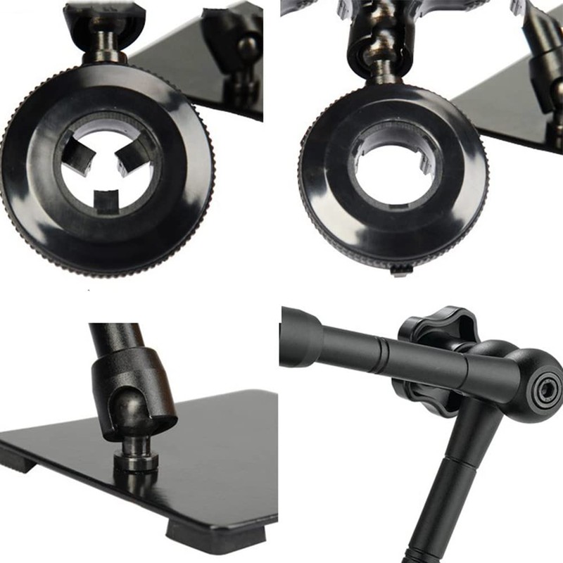 TopHomer Universal Microscope Stand, 360 Degree Adjustable Stand Arm Compatible