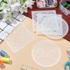 FREEBLOSS 12Pcs 6 * 6/5.5 * 5.5inch Plastic Sashiko Stencils,