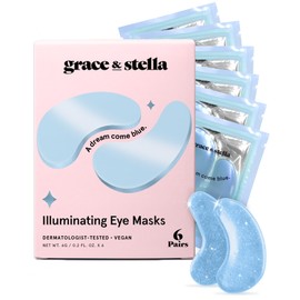 grace & stella Award Winning Under Eye Mask - Stocking Stuffers for Women - Gifts for Teenage Girls - Gel Eye Patches for Dark Circles, Puffy Eyes, Undereye Bags - Vegan - Self Care (24 Pairs, Gold)