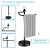 ROLABAM Heavy Weighted Hand Towel Holder(with Crystal Ball) Standing Hand