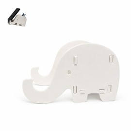 Porta Celular Elefante con Cajita Organizadora Plastico  Soporte para Celular de Escritorio Base Decorativa Ver Videos Ideal para Oficina Bur Cocina, 
