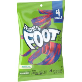 Fruit by the Foot Fruit Flavored Snacks, Berry Tie-Dye, 4 ct