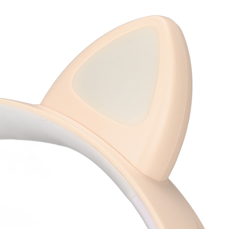 Glowing Cat Ears Bluetooth Headphone Bass Foldable Wireless Headwear Breathing