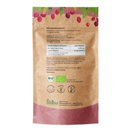 eltabia Bio Camu Camu Kapseln 500 St??ck | Hochdosiert 84mg Tagesdosis | 100% nat??rliches Vitamin C | 100% ohne Zusatzstoffe in Rohkost-Qualit?t