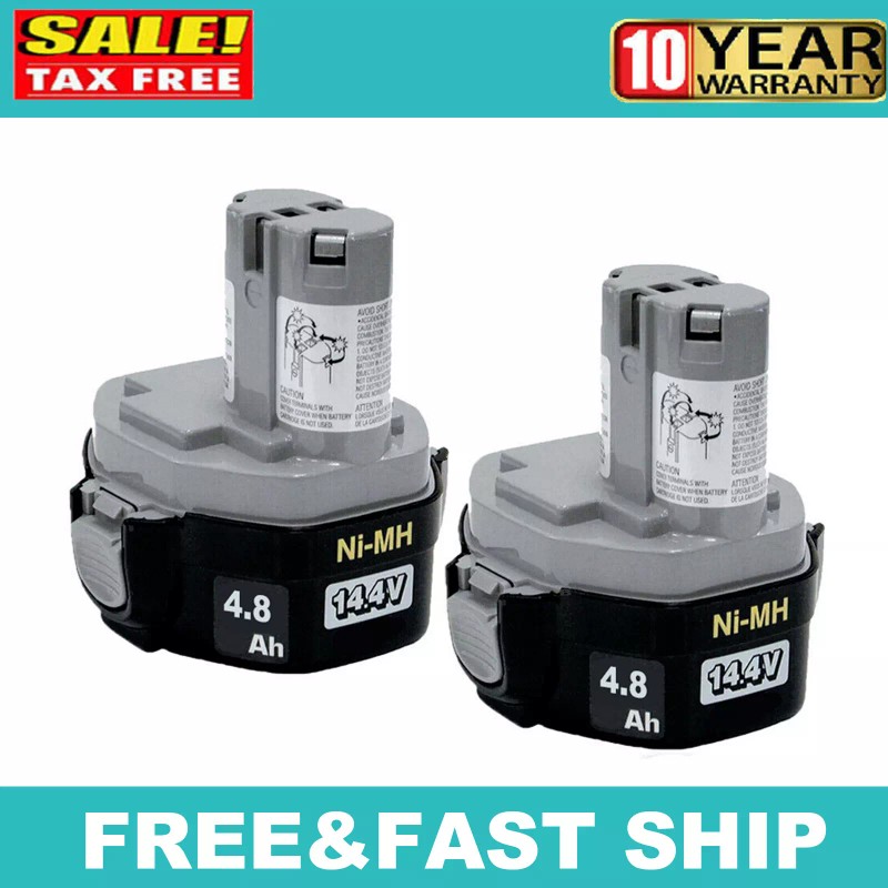 For Makita 2Pack For Makita 4800mAh 14.4V 1420 PA14 Battery