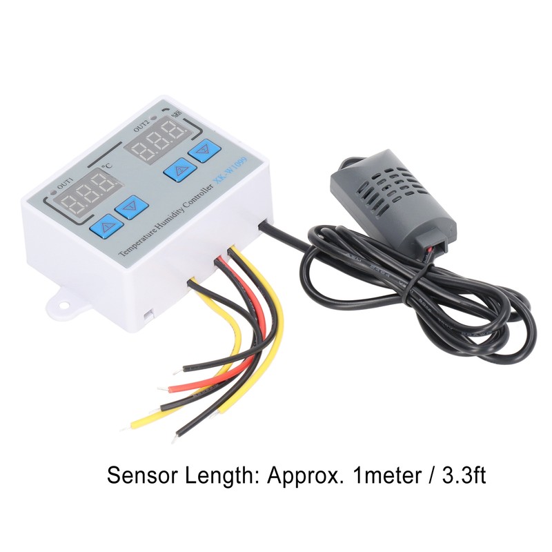 Digital Temperature Humidity Controller Intelligent Electronic Thermostat Switch 12V 220W