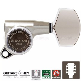 GOTOH NEW Gotoh SG381-01 MGT MAGNUM LOCKING TRAD Large Buttons Keys Set 3x3 - NICKEL
