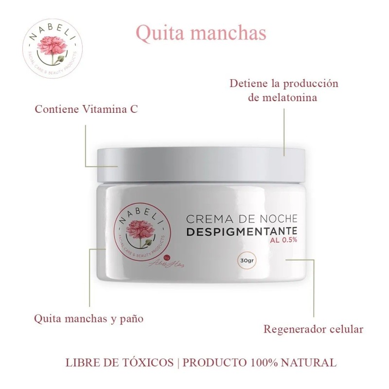 Crema Despigmentante Facial 30gr - Nabeli