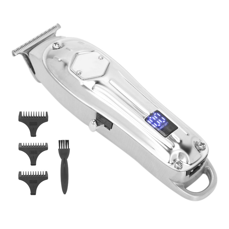 USB Rechaegeable Hair Clipper LCD Screen Electric Hair Styling Trimming