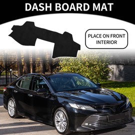 Partuto Dash Cover - Car Center Console Sun Shade Protect Carpet - for Toyota Camry 2007-2011 - Suede Black - 1 Pc