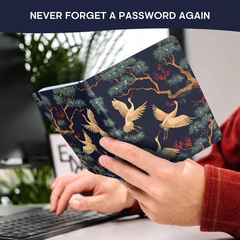 Taja Password Keeper Book with Alphabetical Tabs, Small Password Books