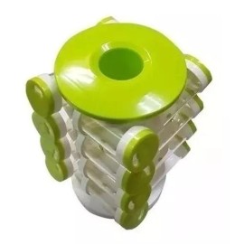 Total Supplier Especiero Spice Rack De 16 Piezas Con Tapas Pop-up