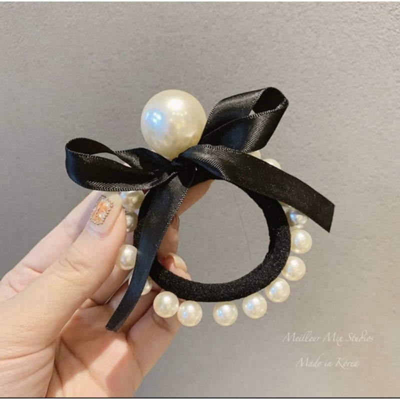 Avance Pearl Hair Rubber Hair Accessory, Stylish, Cute, Adult, Kids,