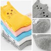 Aliangting 5 Pairs Adorable Women Socks Cute Cat Cotton Socks