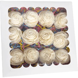 Mandarin Bird Toys by M&M 6000 Sola Rose Beak Box - Ultra Shreddable Crinkle Paper Stuffed Bird Foot Toys, Handmade Sola Wood Roses, Easy for Pets to Forage, Lots of Toys