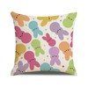 HLCYGJIN Easter Pillow Covers 18x18 inch Happy Easter Hunny Bunny