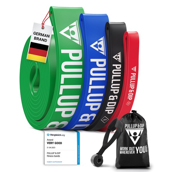 PULLUP & DIP Pull Up Assistance Bands Resistance Bands for Pull Up Assist, Resistance Band, Heavy Duty Resistance Bands, Inlcudes Exercise Ebook with 35 Exercises in Pull up Bands Assistance Bands