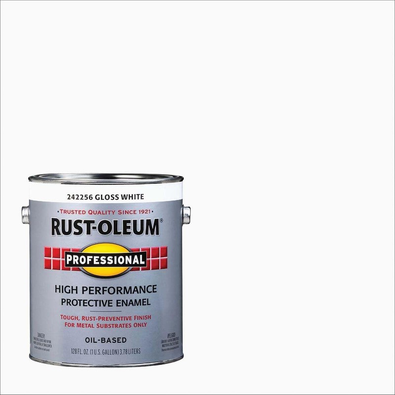 Rust-Oleum 242256 White Professional Oil-Based High Performance Protective Enamel, 100