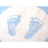 20 Napkins Baby Feet Footprint Light Blue Christening Birth Boy