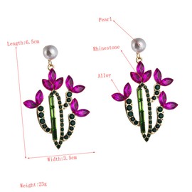 TOVINANNA Elegant Cactus Earrings Fashionable Ear Accessories Casual Jewelry for Parties Women's Girls Eardrops