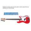 Colour Coded Bass Guitar Fretboard Music Chart Wide for Any