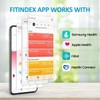 FITINDEX Scale with BMI, Body Fat, Muscle Mass, Smart Scale