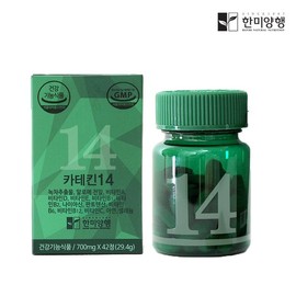 Hanmi Yanghaeng [한미양행] 카테킨14 녹차추출물 다이어트보조제 700mg 1박스 [Hanmi Yanghaeng] Catechin 14 Green Tea Extract Diet Supplement 700mg 1 Box