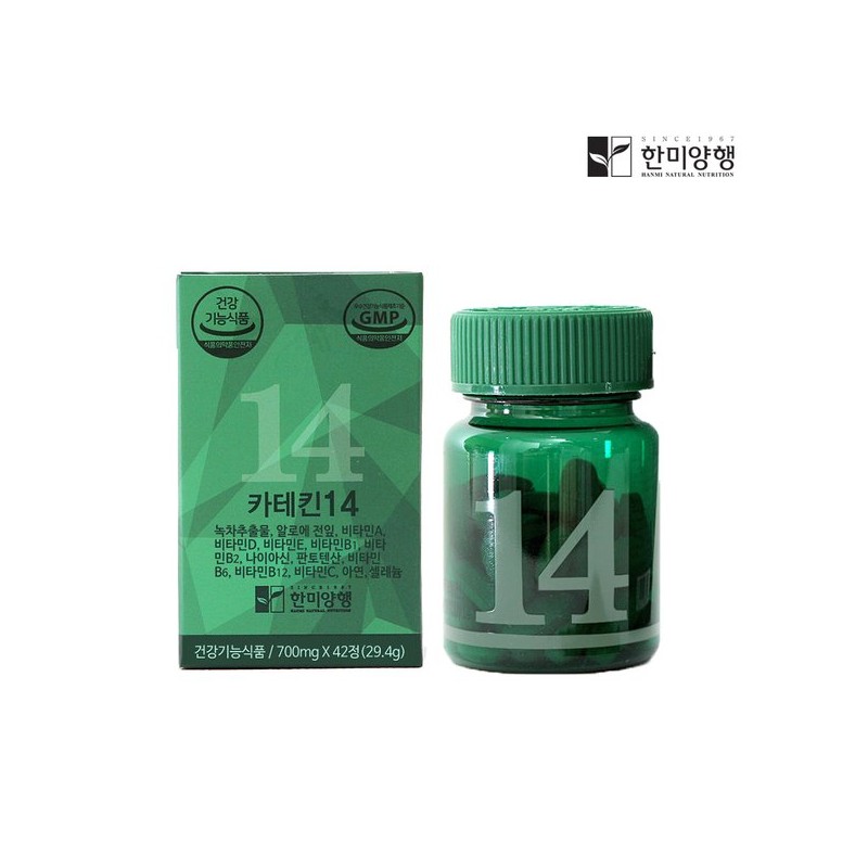 Hanmi Yanghaeng [한미양행] 카테킨14 녹차추출물 다이어트보조제 700mg 1박스 [Hanmi Yanghaeng]