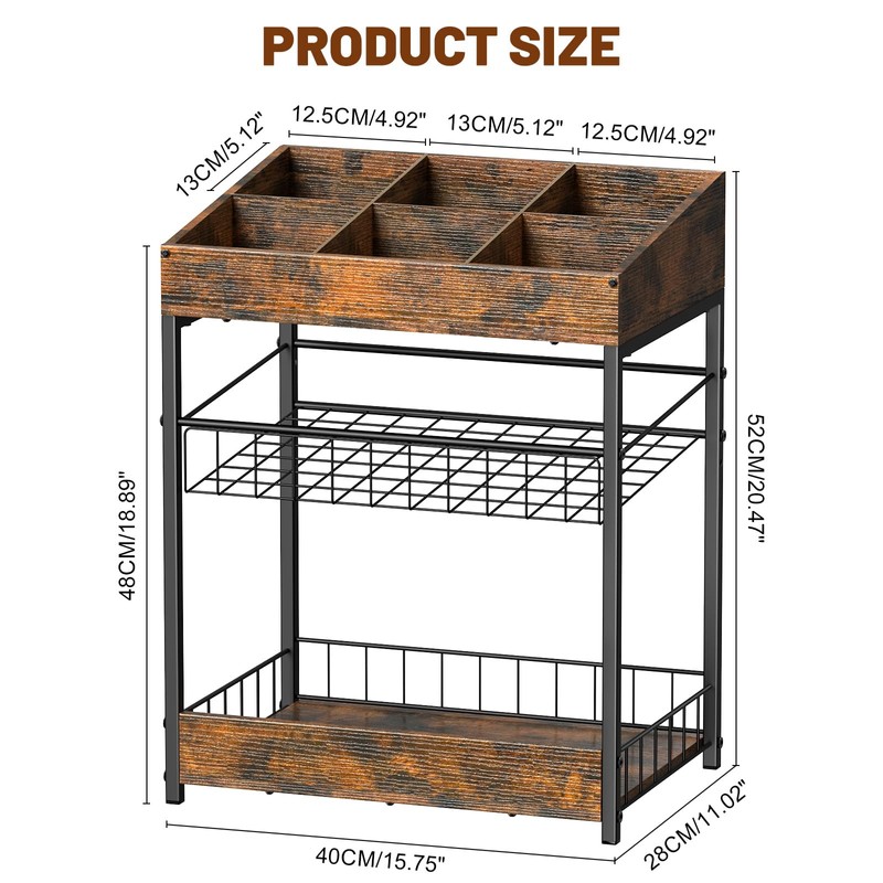 Kssiaz Candy Display Rack, 3 Tier Snack Rack Display for