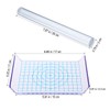 ROSENICE Acrylic Clay Roller with Acrylic Plate with Measuring Grid