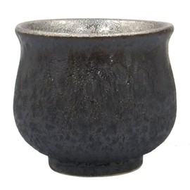 Arita Ware 467130-773 Toetsu Kiln Round Guinomi Silver in Crystal