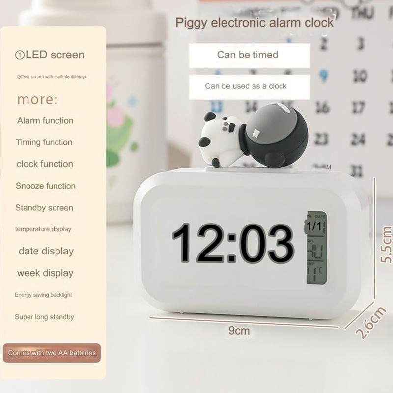 Alarm Clock for Kids, Cartoon Music Clock Time Management Reminder