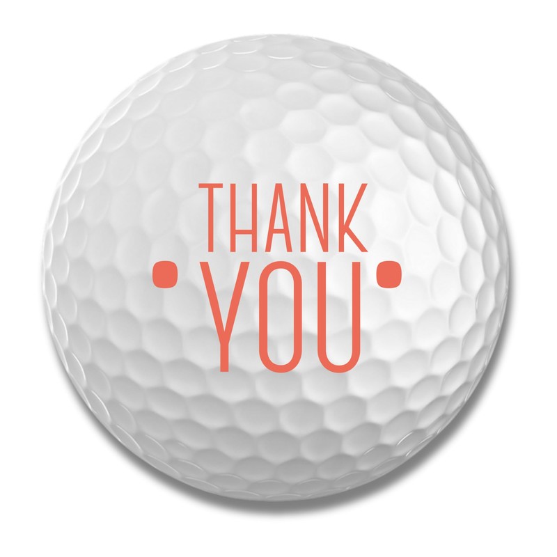 Titleist Golf Balls Pack of 3 Thank You Design Golf