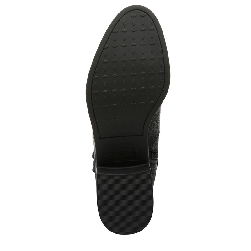LifeStride Womens Berkley Black Wide Calf 10 W