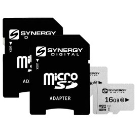Synergy Digital 16GB Micro SDHC Secure Digital UHS-I Memory Cards, Compatible with Swann XTREEM Gravity Quadcopter Drone - Class 10, U1, 95MB/s, 300 Series - Pack of 2