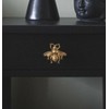 Fyne-Finds Set of 3 Gold Bee Vintage Metal Drawer Cupboard