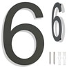 Ywonobs 8 inch Large Stainless Steel House Numbers, Black Modern