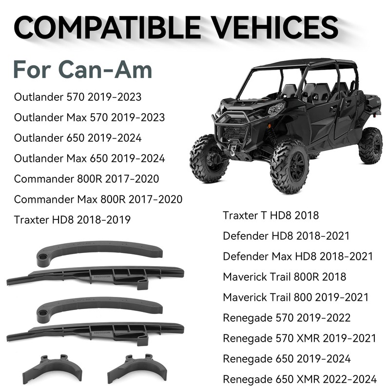 2x Cam Timing Chain Guide Kit for Can-Am Outlander Commander