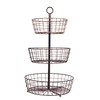 BirdRock Home 3 Tier Wire Fruit Basket Bowl - Round