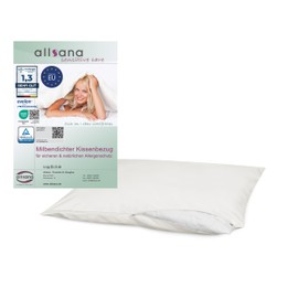Allsana Allergy Sufferers Pillowcase 50 x 70 cm | Allergy Bed Linen | Anti Mite Encasing | Mite Protection for House Dust Allergy Sufferers | Allergy-Proof Intermediate Cover for Pillow | TÜV Tested