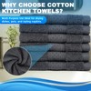 INFICRIME 6 Pack 100% Cotton Wash Cloth, 13x13 Inch Highly